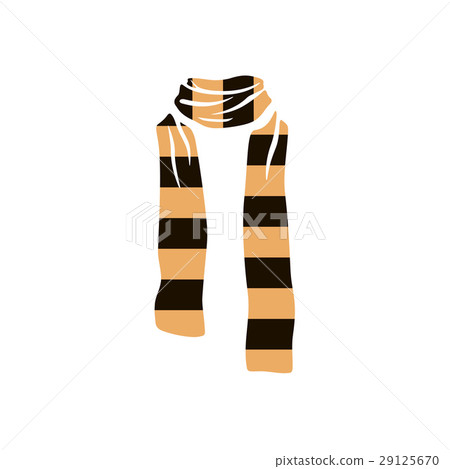 Stripped scarf icon, winter cold season logo Stripped scarf icon, winter cold season logo 29125670