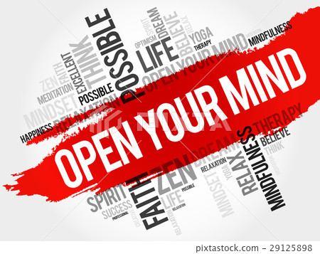 Open your mind word cloud collage 29125898