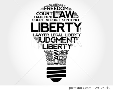 Liberty bulb word cloud collage Liberty bulb word cloud collage 29125919
