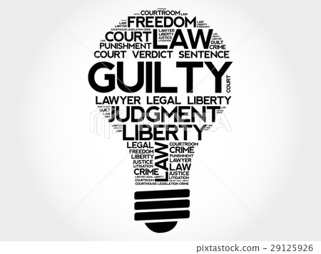 Guilty bulb word cloud collage 29125926