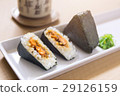 Onigiri, rice ball wrapped with seaweed 29126159