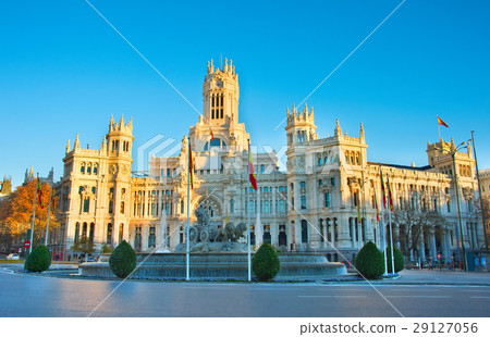 Cybele's Square at sunset. Madrid 29127056