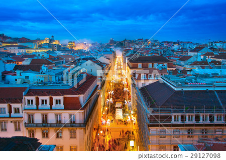 Lisbon Old Town at twilight 29127098