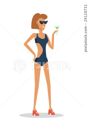 Summer Vacation Pleasure Vector Illustration 29128731