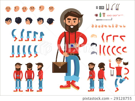 Photographer Constructor Set with Human Parts Photographer Constructor Set with Human Parts 29128755