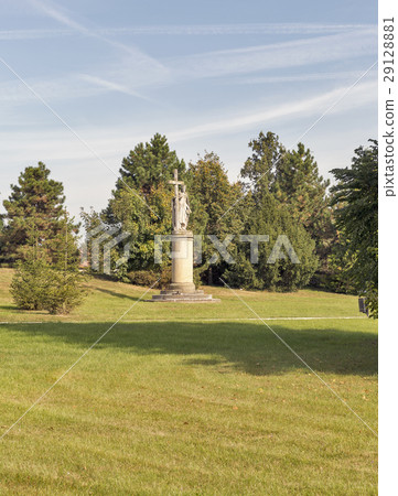 Statue in garden of Festetics palace in Keszthely 29128881