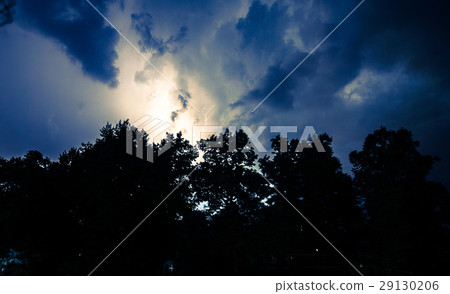 Lightning with dramatic clouds 29130206