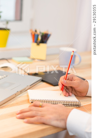 Hipster freelance man working at home 29130355