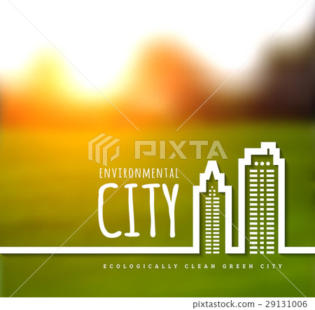 Ecologically clean green city. 29131006