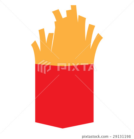 Isolated french fries 29131198