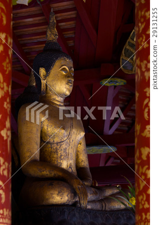Old buddha image in Wat Pong Sanuk Tai Temple Old buddha image in Wat Pong Sanuk Tai Temple 29131255