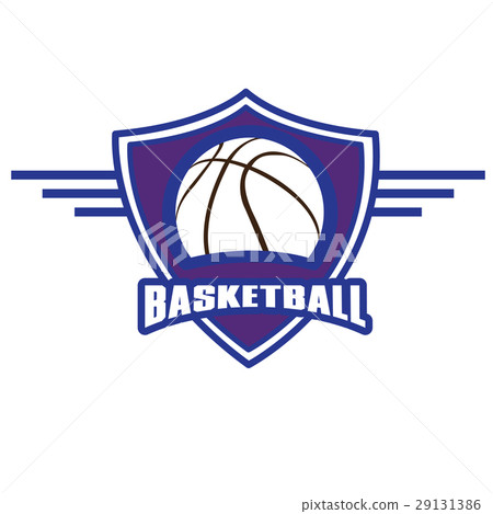 Isolated basketball emblem Isolated basketball emblem 29131386