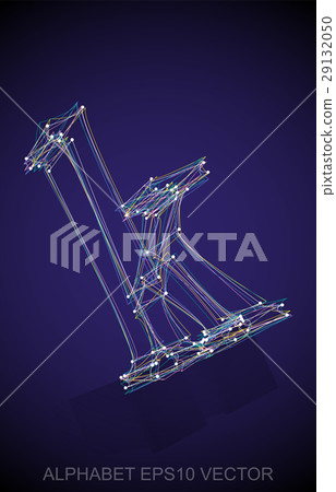Vector illustration of a Multicolor sketched K Vector illustration of a Multicolor sketched K 29132050