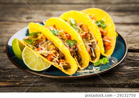 Mexican tacos with beef Mexican tacos with beef 29132750