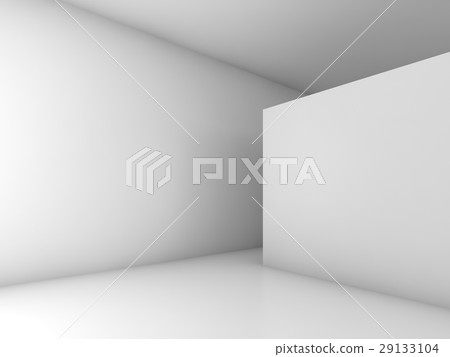Abstract white empty interior, 3d design Abstract white empty interior, 3d design 29133104