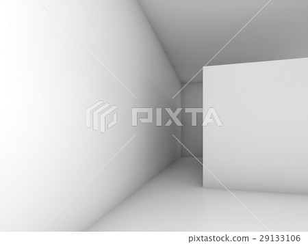 Abstract white empty interior, 3d design Abstract white empty interior, 3d design 29133106