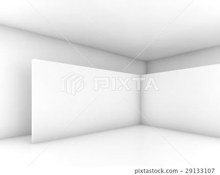 Abstract white empty interior, 3d design Abstract white empty interior, 3d design 29133107