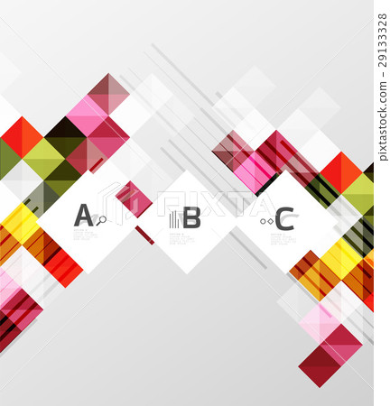 Minimalistic square shapes abstract background 29133328