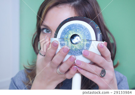 Ophthalmology oculus sample closeup 29133984