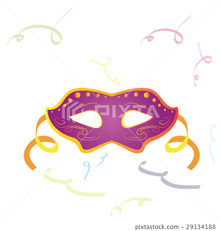 Isolated carnival mask Isolated carnival mask 29134188