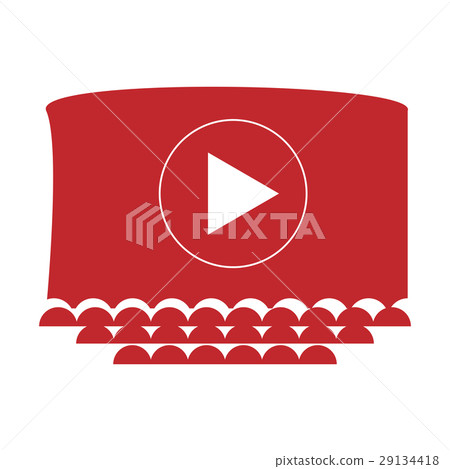 Isolated cinema screen 29134418
