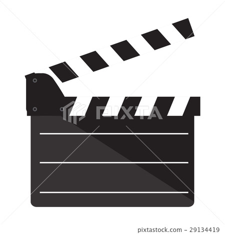 Isolated clapperboard icon Isolated clapperboard icon 29134419