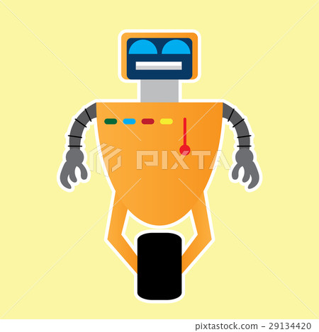 Isolated robot toy Isolated robot toy 29134420