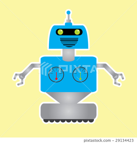 Isolated robot toy Isolated robot toy 29134423
