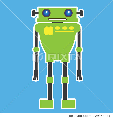 Isolated robot toy Isolated robot toy 29134424