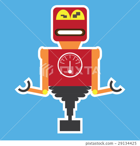 Isolated robot toy Isolated robot toy 29134425