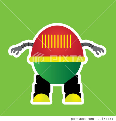 Isolated robot toy 29134434