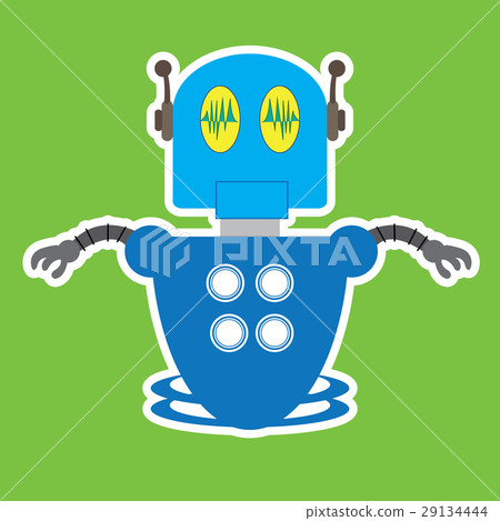 Isolated robot toy 29134444