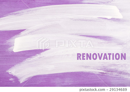 White strokes on violette wooden background. 29134689