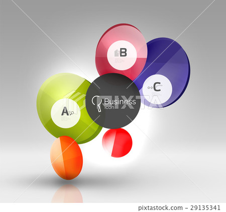 Glass circles banner Glass circles banner 29135341