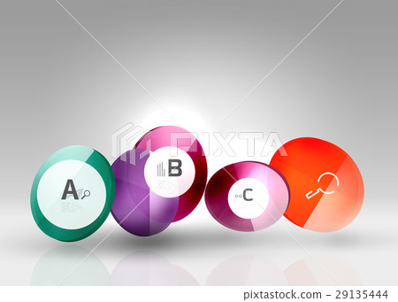 Circle geometric abstract background 29135444