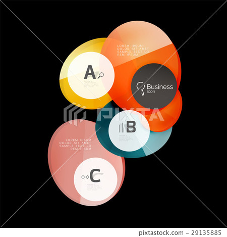 Glass circles on black Glass circles on black 29135885