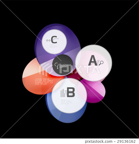 Glass circles on black 29136162