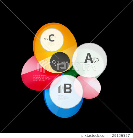 Glass circles on black 29136537