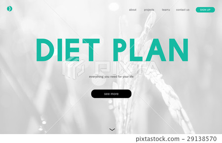 Healthy lifestyle online webpage interface 29138570