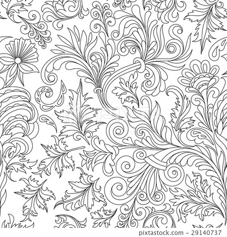 Decorative vintage flowers seamless pattern. Good Decorative vintage flowers seamless pattern. Good 29140737