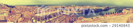 Panorama of Tortosa with Cathedral from Suda castle 29140843