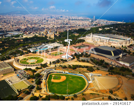 Aerial view of Sports Complex in Barcelona 29141617