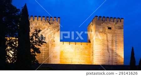 Night view of Alcazaba at Alhambra. Granada 29141626