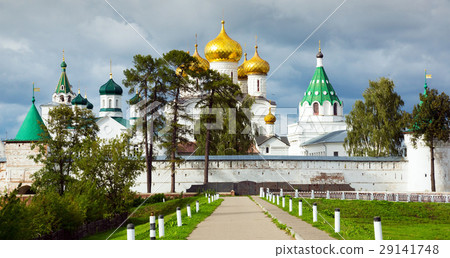Male Ipatievsky Monastery at cloudy day in Kostroma, Russia Male Ipatievsky Monastery at cloudy day in Kostroma, Russia 29141748