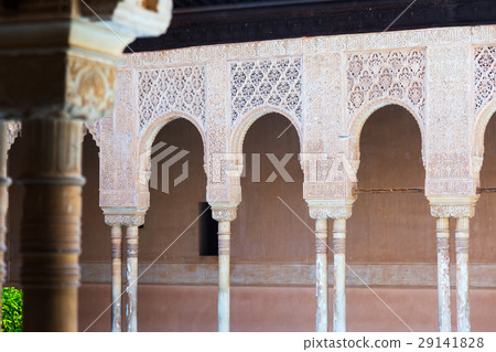 Arches of Court of the Lions at Alhambra 29141828