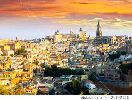 Toledo from hill in sunny morning Toledo from hill in sunny morning 29142116
