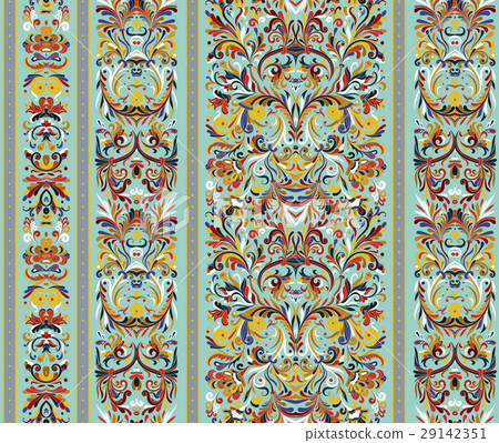 Striped seamless pattern on baroque style 29142351