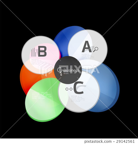 Glass circle abstract background Glass circle abstract background 29142561