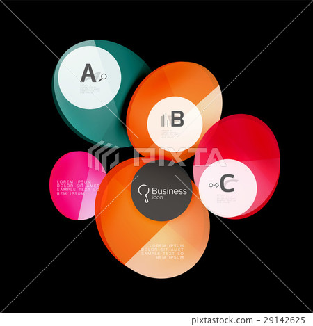 Glass circles on black 29142625