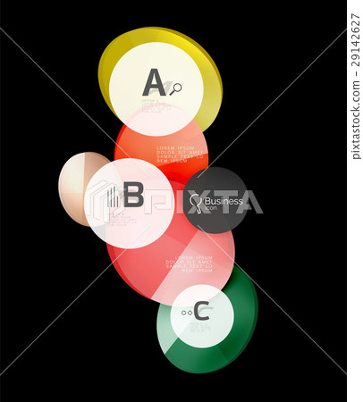 Glass circles on black Glass circles on black 29142627